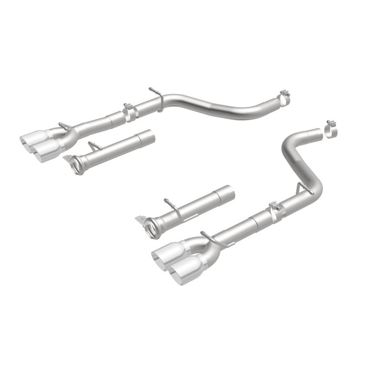 MagnaFlow Axle-Back, SS, 2.5in, Quad Split Rear 3.5in Tip 2015 Dodge Challenger R/T 5.7L