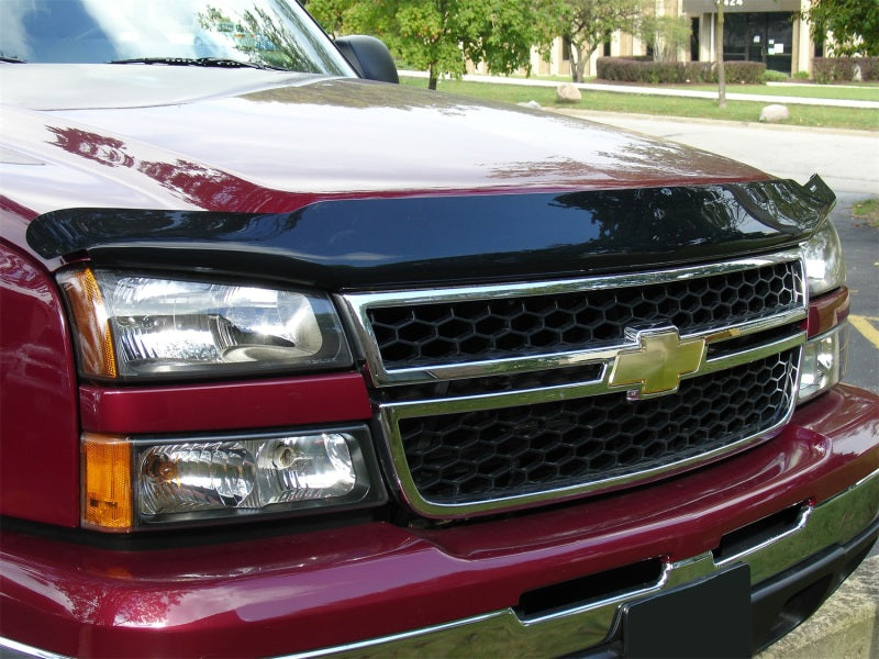 WeatherTech 05-07 Chevrolet Silverado Crew Cab Classic Stone and Bug Deflector - Dark Smoke