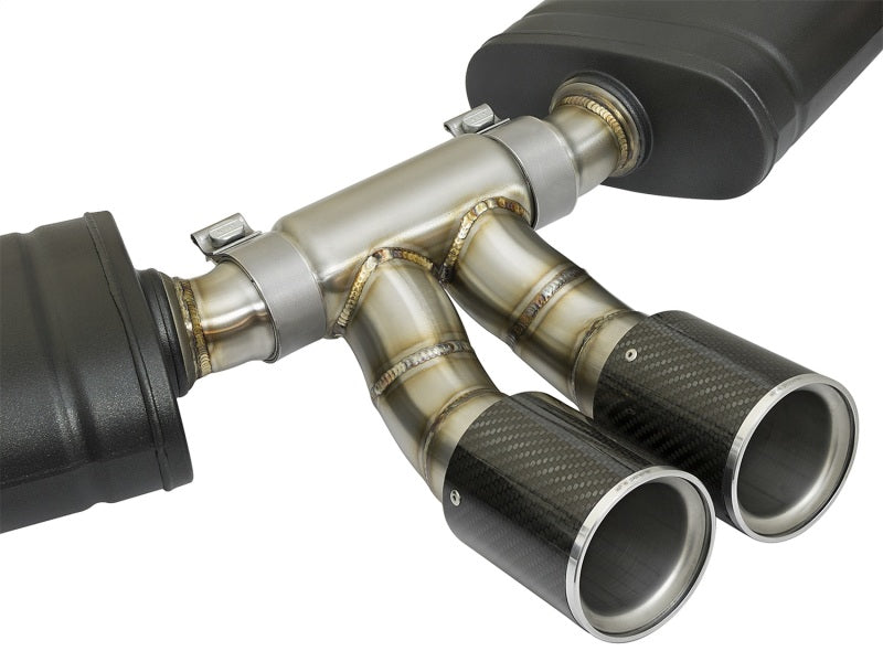 aFe MACHForce-Xp 2in 304 SS Cat-Back Exhaust w/Carbon Fiber Tips 13-16 Porsche Boxster 2.7L/3.4L