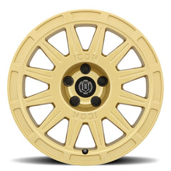 ICON Ricochet 17x8 5x4.5 38mm Offset 6in BS - Gloss Gold Wheel