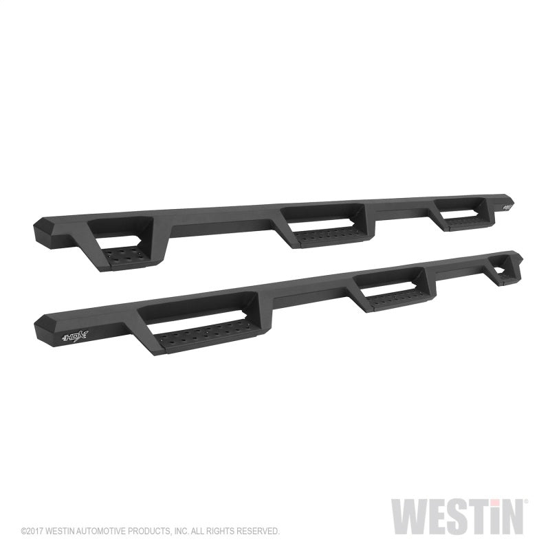 Westin/HDX 09-18 Dodge/Ram 1500 Crew Cab (5.5ft Bed) Drop Wheel to Wheel Nerf Step Bars - Txt Black