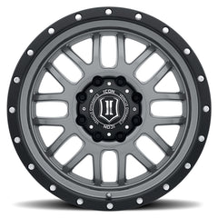 ICON Alpha 20x9 6x135 16mm Offset 5.625in BS Gunmetal Wheel