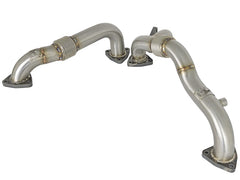 aFe Twisted Steel Header Up-Pipe 08-10 Ford Diesel Trucks V8-6.4L (td)