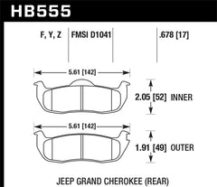 Hawk 06-10 Jeep Commander / 05-10 Grand Cherokee / 05-10 Armada / 04 Pathfinder / 04-10 Tital 5.6L /