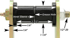 RockJock YJ Boomerang Leaf Spring Shackles Rear w/ Urethane Bushings HD Greasable Bolts Pair