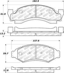 StopTech Street Select Brake Pads - Front