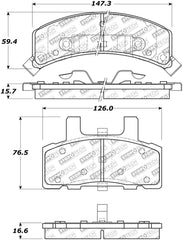 StopTech Street Select Brake Pads - Rear