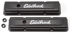 Edelbrock Valve Cover Signature Series Chevrolet 1959-1986 262-400 CI V8 Low Black