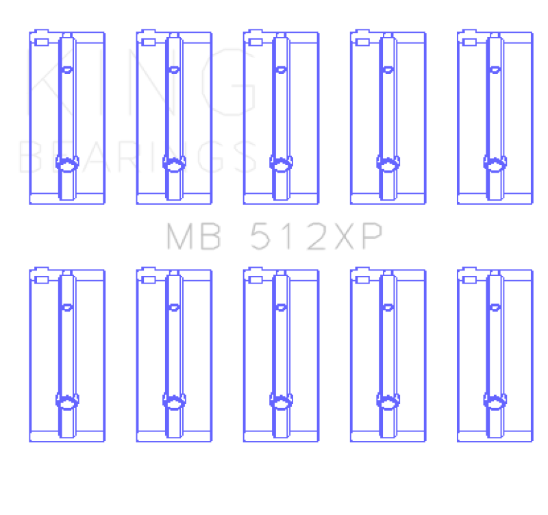 King Ford BDA - European (Size STD) Performance Main Bearing Set