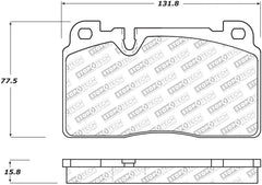 StopTech 07-15 Audi Q7 Street Select Brake Pads - Front