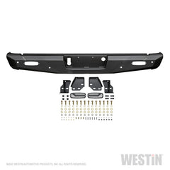 Westin 14-18 Chevy Silverado 1500 Pro-Series Rear Bumper - Textured Black