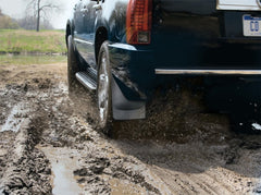 WeatherTech 04-12 Chevrolet Colorado No Drill Mudflaps - Black