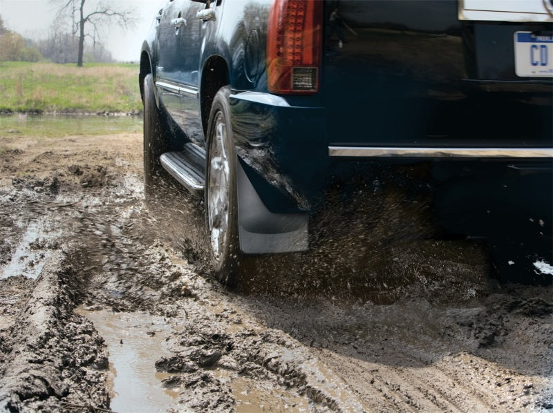 WeatherTech 08-13 Chevrolet Silverado No Drill Mudflaps - Black