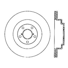 StopTech Power Slot 06-07 WRX / 05-08 LGT Rear Left Slotted Rotor