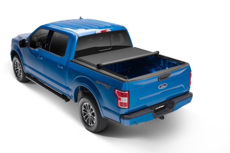 Lund 04-18 Ford F-150 (8ft. Bed) Genesis Elite Roll Up Tonneau Cover - Black