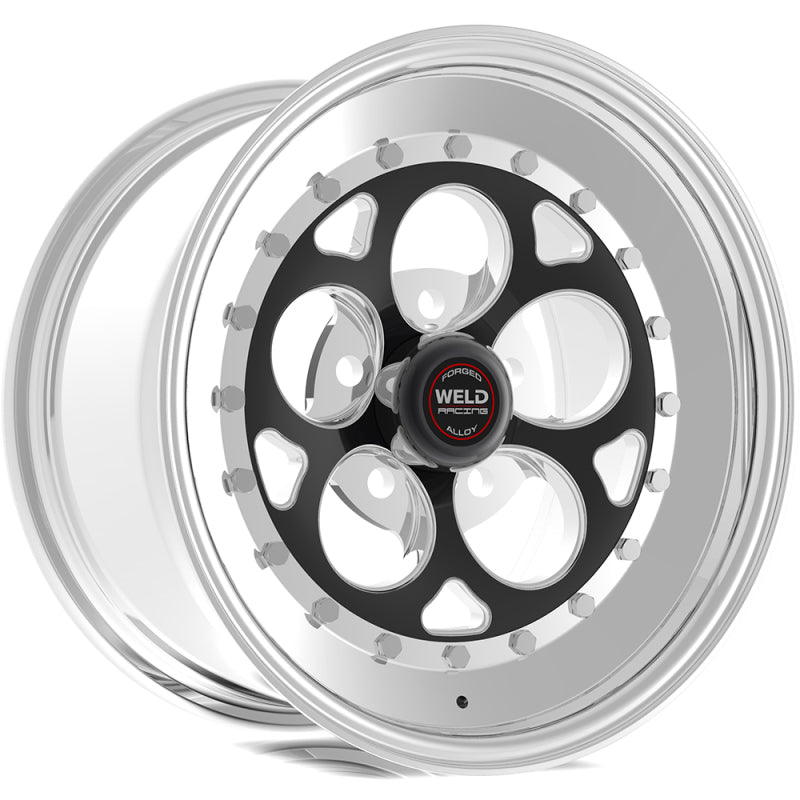 Weld Magnum III 15x15 / 5x4.75 BP / 6.5in. BS Black Wheel - Non-Beadlock