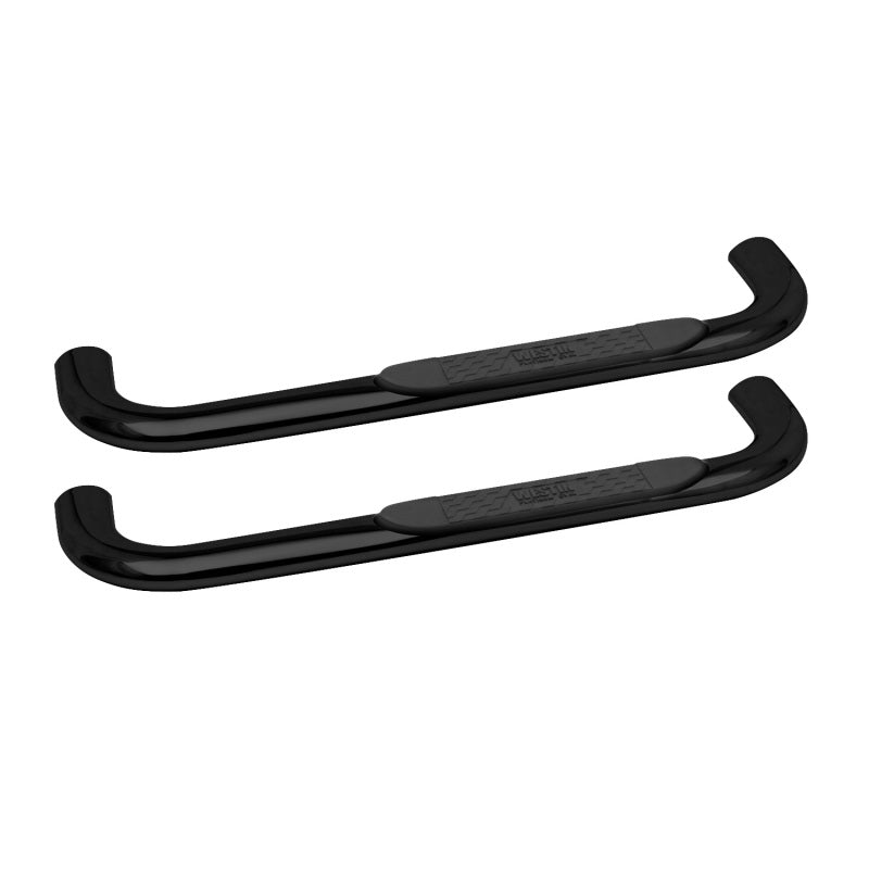 Westin 2007-2017 Jeep Wrangler 2dr Platinum 4 Oval Nerf Step Bars - Black