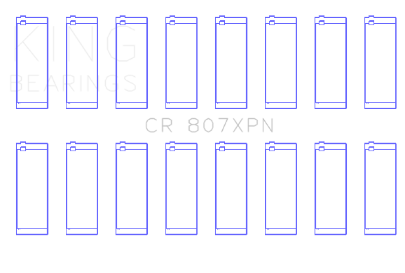 King Chevy LS1 / LS6 / LS3 (Size STD) Performance Rod Bearing Set