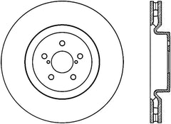 StopTech Power Slot 04 STi CRYO (5x100) Front Right Rotor