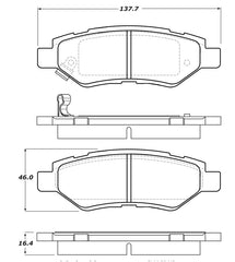 StopTech Performance Rear Brake Pads 08-13 Chevy Camaro