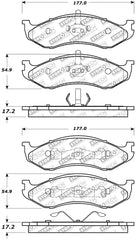 StopTech Street Select Brake Pads - Front/Rear