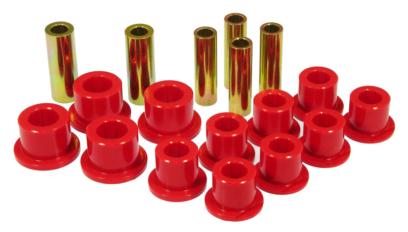 Prothane 99-04 Ford F250 SD 4wd Rear Leaf Spring Bushings - Red