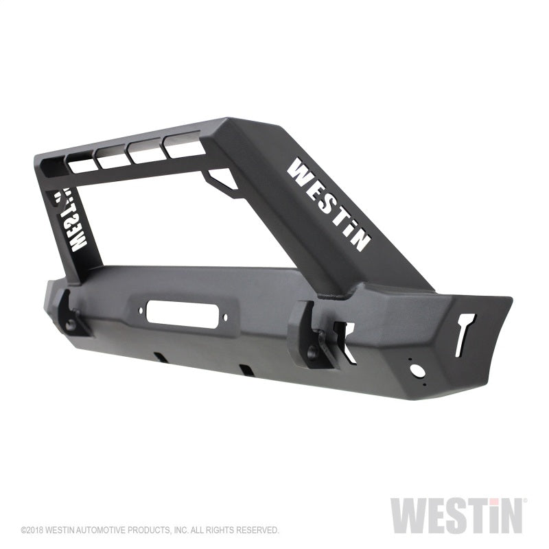 Westin 18-19 Jeep Wrangler JL Stubby Front Bumper - Textured Black