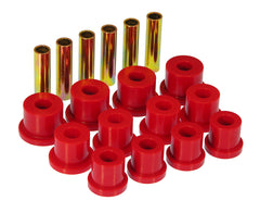 Prothane 81-87 GM Rear Spring & Shackle Bushings (w/ 1 3/8in Bushings) - Red