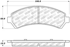 StopTech Sport Brake Pads w/Shims and Hardware - Rear