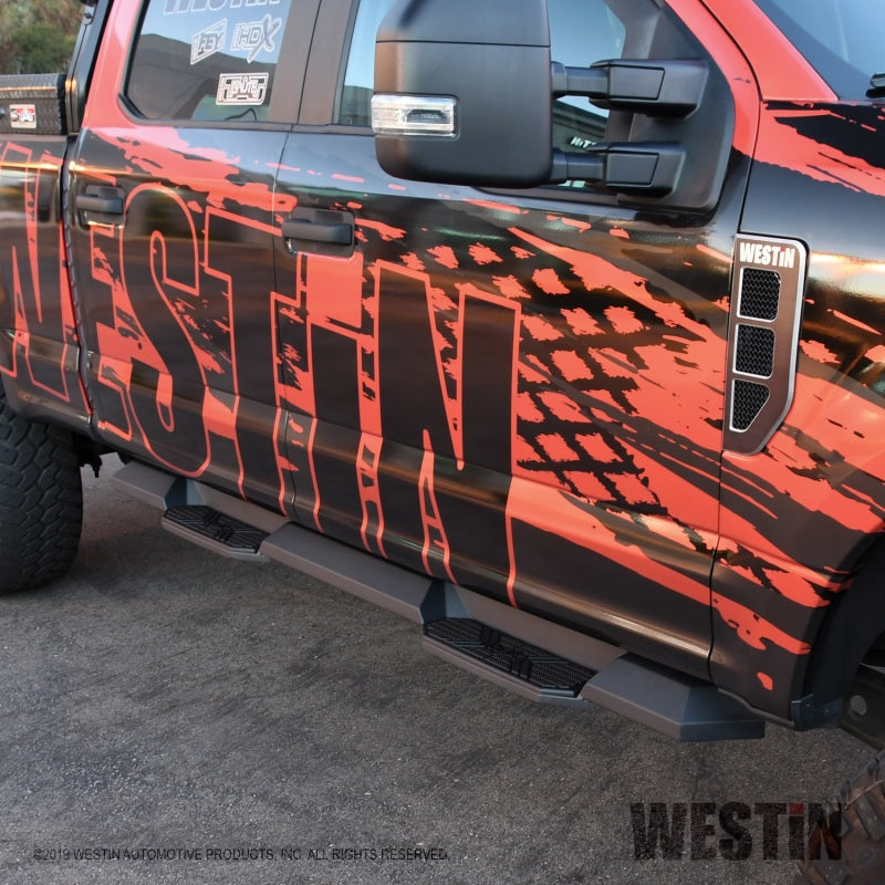 Westin/HDX 17-18 Ford F-150 SuperCrew Xtreme Nerf Step Bars - Textured Black