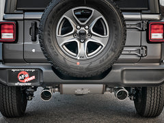 aFe Rebel Series 2.5in 409 SS Cat-Back Exhaust w/ Polished Tips 18-19 Jeep Wrangler (JL) V6 3.6L