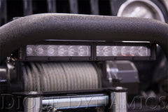 Diode Dynamics 12 In LED Light Bar Single Row Straight Clear Flood Each Stage Series