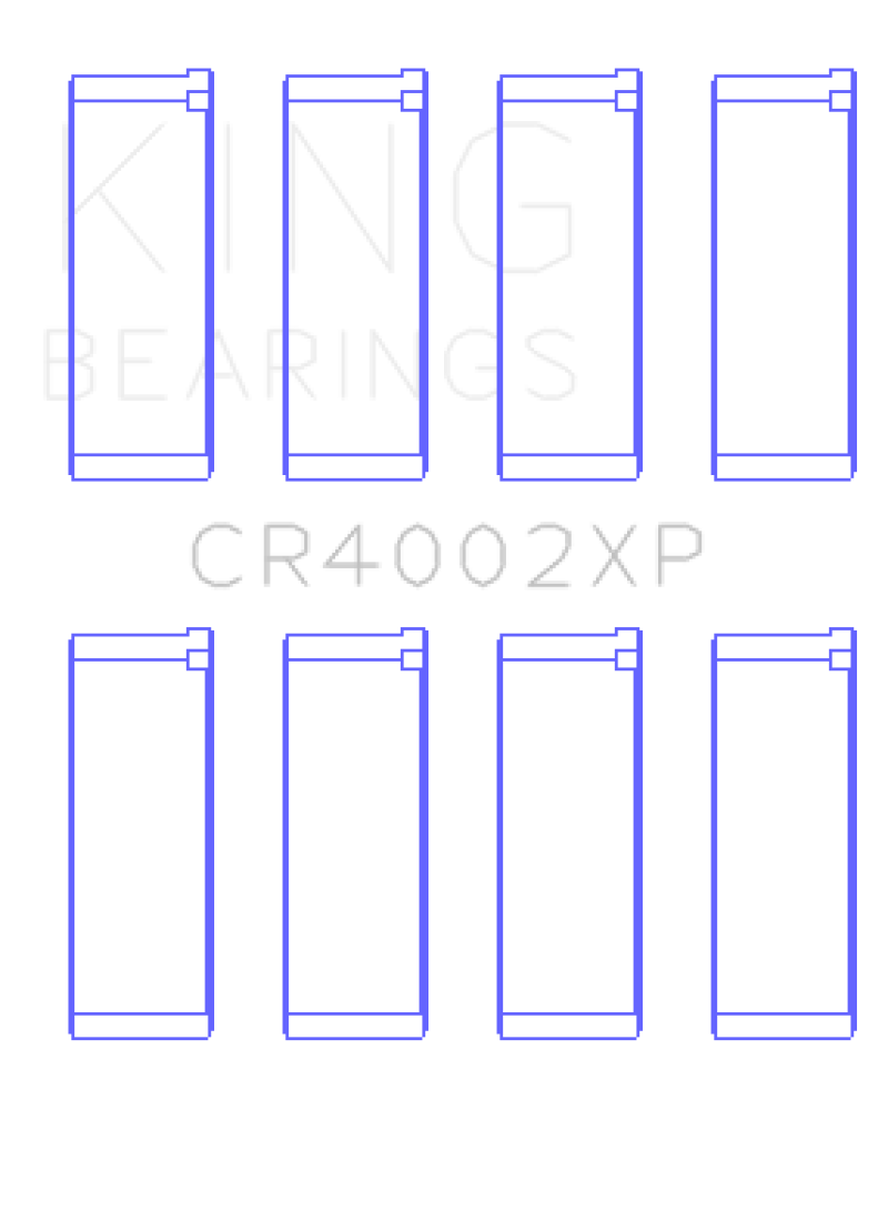 King Mazda B6 / B6-T 1.6-1.8L (Size STDX) XP Tri-Metal Performance Connecting Rod Bearing - Set of 4