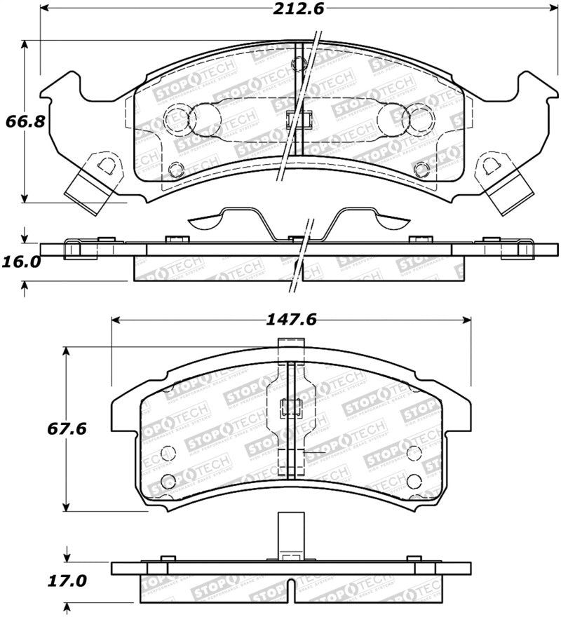 StopTech Street Brake Pads - Front