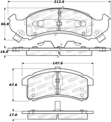 StopTech Street Brake Pads - Front