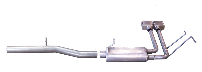 Gibson 15-18 Chevrolet Silverado 1500 LS 5.3L 3in/2in Cat-Back Super Truck Exhaust - Aluminized