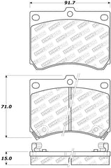 StopTech Street Select Brake Pads - Front/Rear