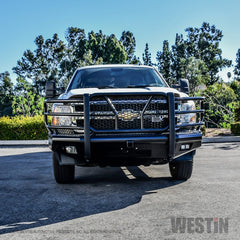 Westin 11-14 Chevrolet Silverado 2500/3500 HDX Bandit Front Bumper - Blk