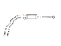 aFe Rebel 3in 409 SS Cat-Back Exhaust 2021 Ford F-150 V6 2.7L/3.5L (tt)/V8 5.0L w/ Polished Tips