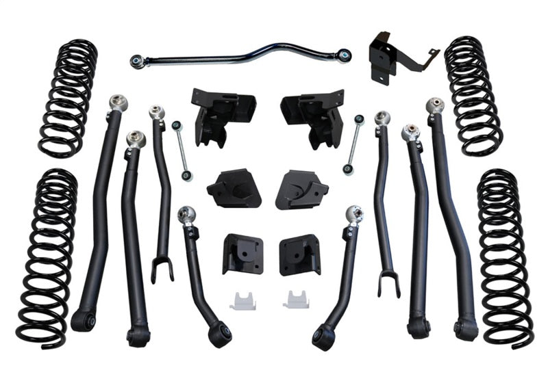 Superlift 07-18 Jeep Wrangler JK 4in Long Arm Kit - Shadow Shocks