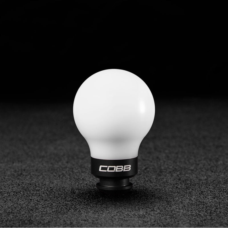 Cobb Subaru 5-Speed COBB Knob - White Knob w/ Stealth Black