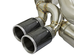 aFe Power Elite SS-304 Carbon Tip Dual Cat Back Exhaust 13-14 Porsche 911 C2S (991) H6-3.8L