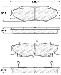 StopTech Street Touring 04-08 Cadillac XLR/XLR-V Rear Brake Pads