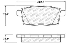 StopTech 07-15 Mazda CX-5/CX-7/CX-9 Street Brake Pads w/Hardware - Rear