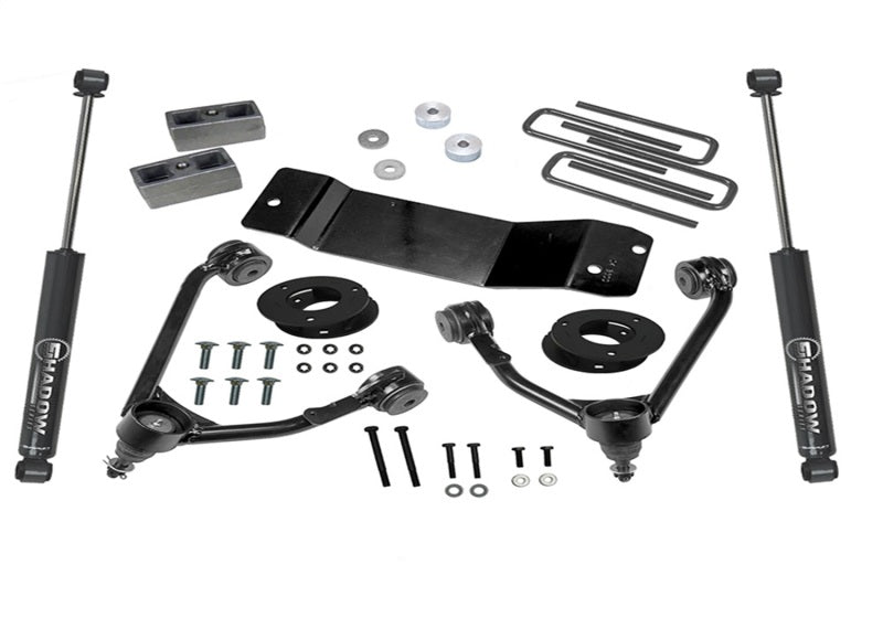 Superlift 14-18 Chevy Silv 1500 4WD 3.5in Lift Kit w/ Alum/Stamped Steel Control Arms & Rear Shocks