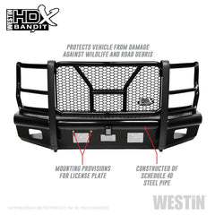 Westin/HDX Bandit 17-19 Ford F-250 / F-350 Front Bumper - Textured Black