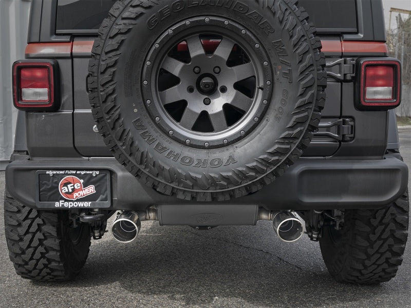 Rebel Series 2.5in 304 SS Cat-Back Exhaust w/ Polished Tips 2018+ Jeep Wrangler (JL) V6 3.6L