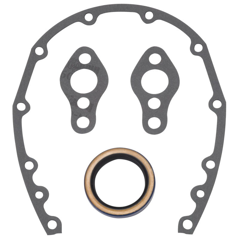 Edelbrock SBC Timing Cover Gasket And Oil Seal Kit