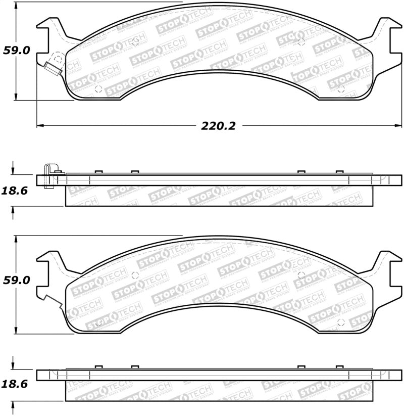 StopTech Street Select Brake Pads