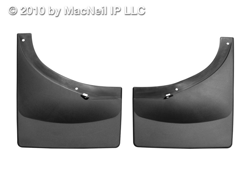 WeatherTech 07-13 GMC Sierra No Drill Mudflaps - Black